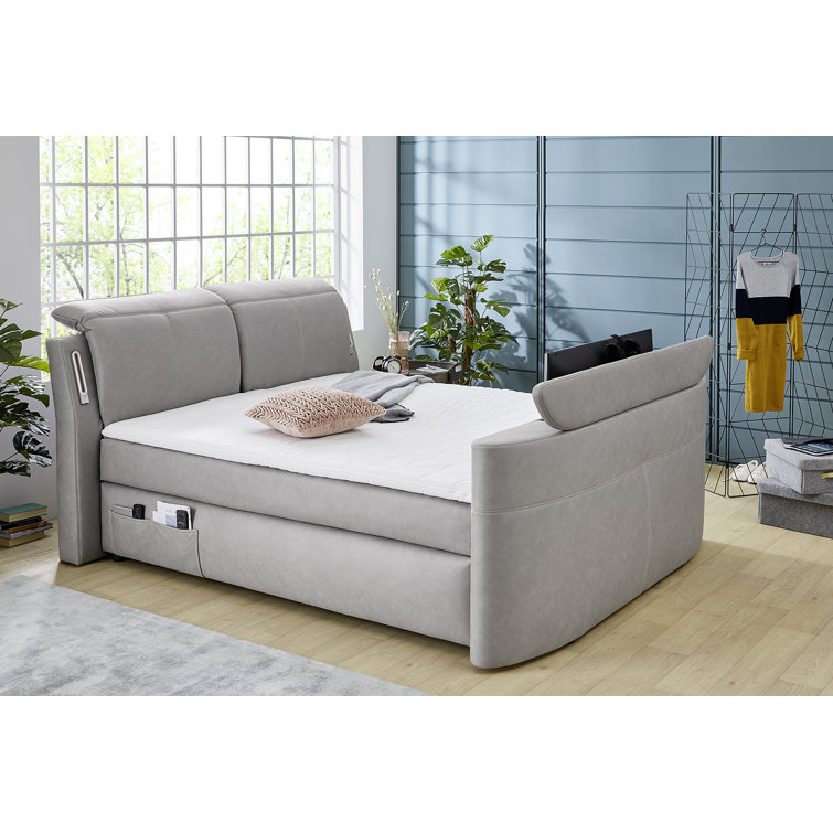 Brayden Studio Elektrisch verstellbares Boxspringbett Aaryn 180 x 200